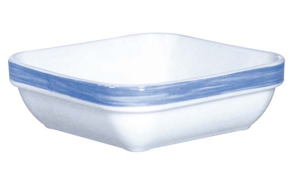 Arcoroc Brush Bleu Ravier carré 11x11cm